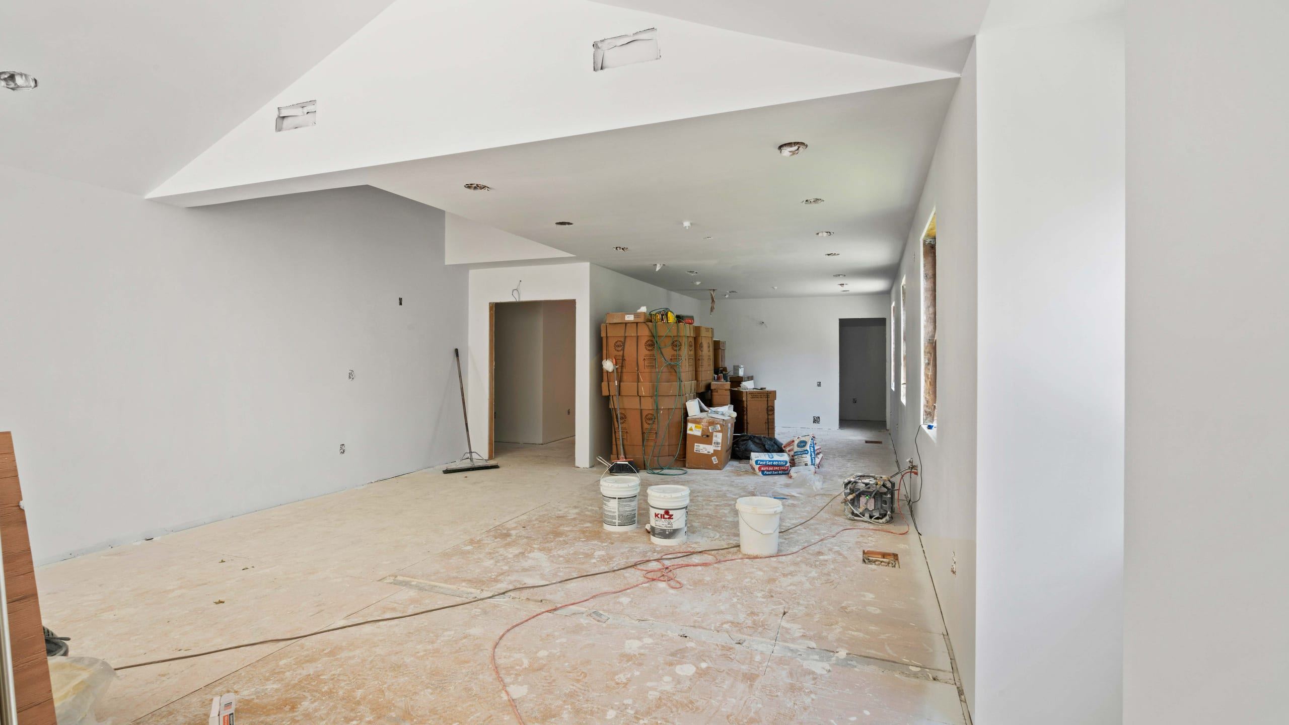 Open-Plan Living Area in Novato, CA before renovation